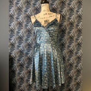 #27 EUC Mi Ami Blue Velvet Dress Medium